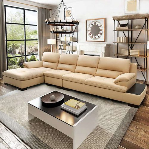 Sofa băng da cao câp HM35