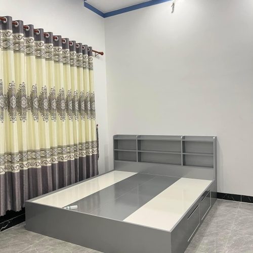 Giường Nhựa Cao Cấp Hiện Đại – Tích Hợp Kệ Đầu Giường & Ngăn Kéo Tiện Lợi