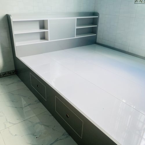 Giường ngủ thông minh có hộc kéo & kệ đầu giường