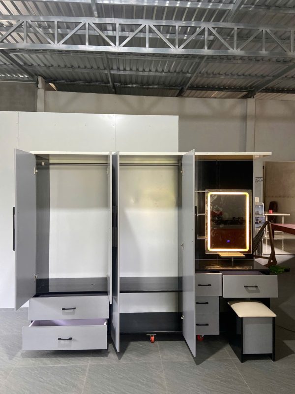 TỦ QUẦN ÁO NHỰA KẾT HỢP BÀN TRANG ĐIỂM