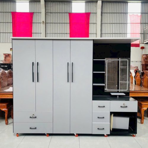 TỦ QUẦN ÁO NHỰA KẾT HỢP BÀN TRANG ĐIỂM