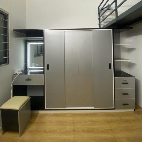 TỦ QUẦN ÁO KẾT HỢP BÀN TRANG ĐIỂM